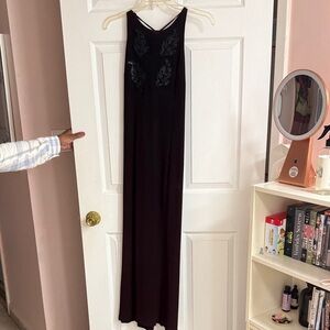 Henri Bendel Black Sleeveless Maxi Dress